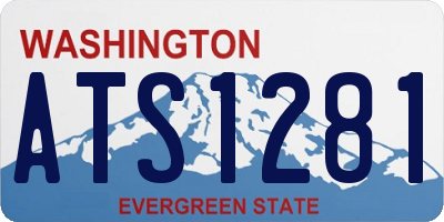 WA license plate ATS1281