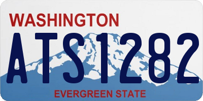 WA license plate ATS1282