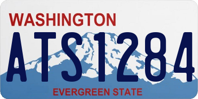 WA license plate ATS1284