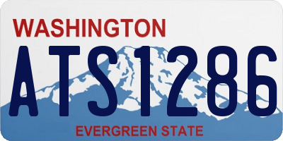 WA license plate ATS1286