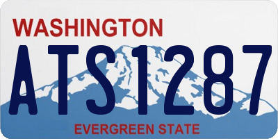 WA license plate ATS1287