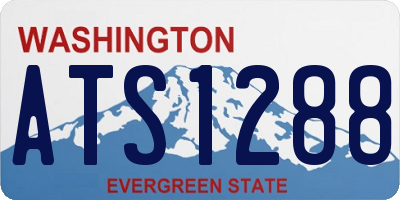 WA license plate ATS1288