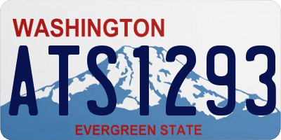 WA license plate ATS1293