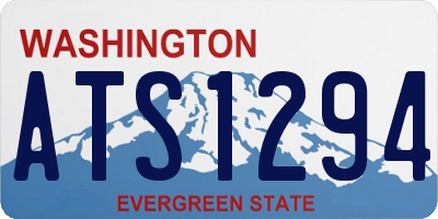 WA license plate ATS1294
