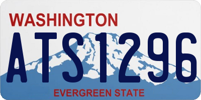 WA license plate ATS1296