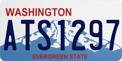 WA license plate ATS1297