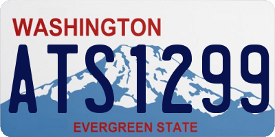 WA license plate ATS1299