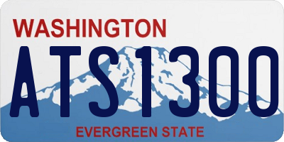 WA license plate ATS1300