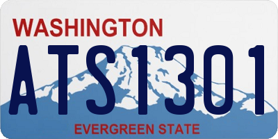 WA license plate ATS1301