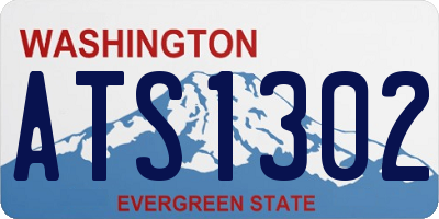 WA license plate ATS1302