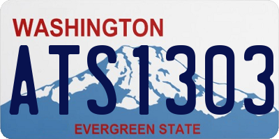 WA license plate ATS1303