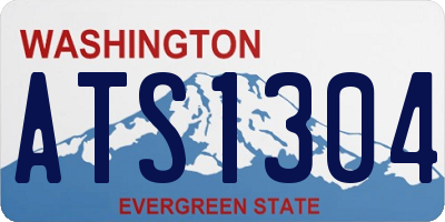 WA license plate ATS1304
