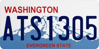 WA license plate ATS1305