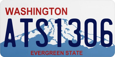 WA license plate ATS1306