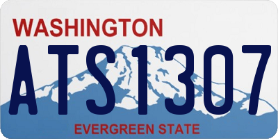 WA license plate ATS1307