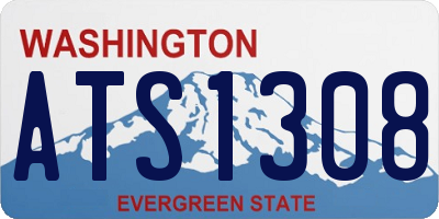 WA license plate ATS1308