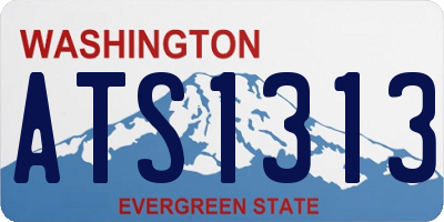 WA license plate ATS1313