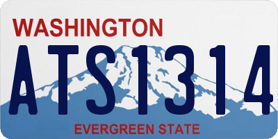 WA license plate ATS1314
