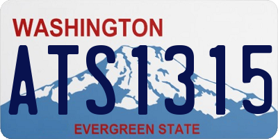 WA license plate ATS1315