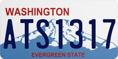 WA license plate ATS1317