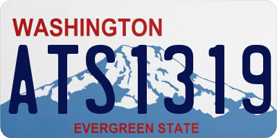WA license plate ATS1319