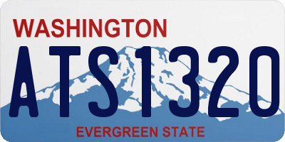 WA license plate ATS1320