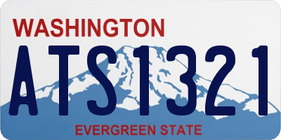 WA license plate ATS1321