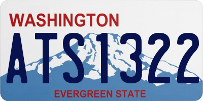 WA license plate ATS1322