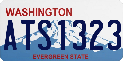 WA license plate ATS1323