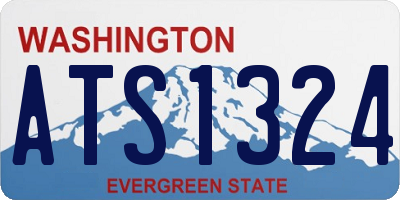 WA license plate ATS1324