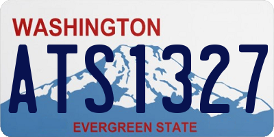 WA license plate ATS1327