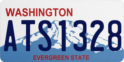 WA license plate ATS1328