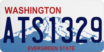 WA license plate ATS1329