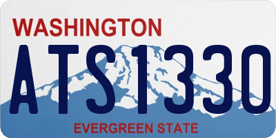 WA license plate ATS1330