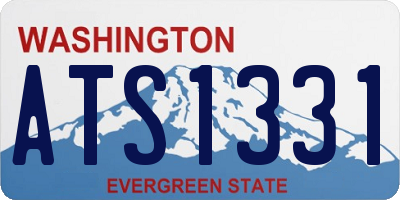 WA license plate ATS1331