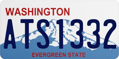 WA license plate ATS1332
