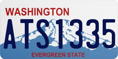 WA license plate ATS1335