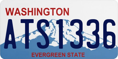 WA license plate ATS1336