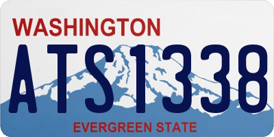 WA license plate ATS1338