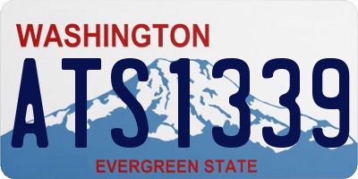 WA license plate ATS1339
