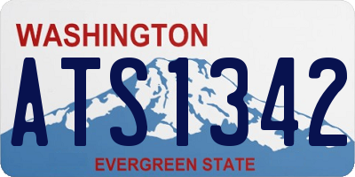 WA license plate ATS1342