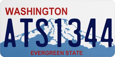WA license plate ATS1344