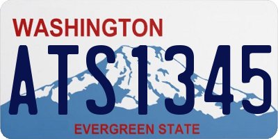 WA license plate ATS1345