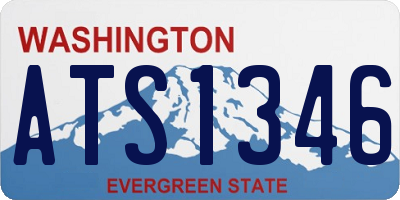 WA license plate ATS1346