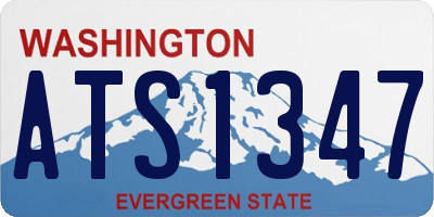 WA license plate ATS1347