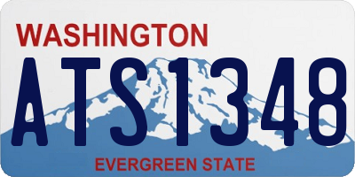 WA license plate ATS1348