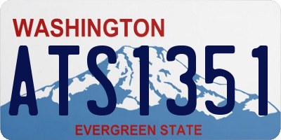 WA license plate ATS1351