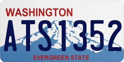 WA license plate ATS1352