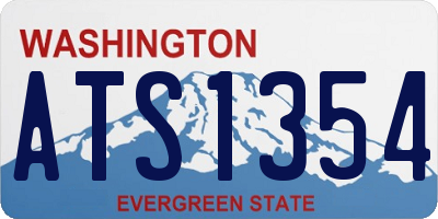 WA license plate ATS1354