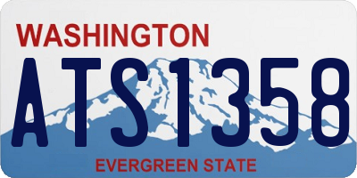 WA license plate ATS1358